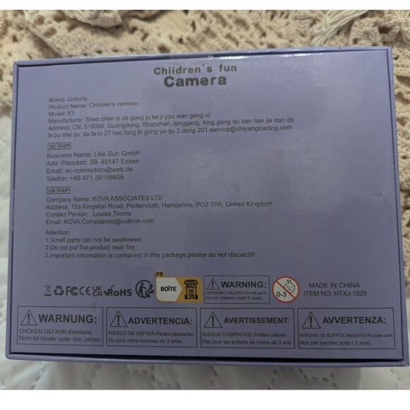 Gofunly Kids Digital Camera Colorful Unicorn Girly Camera Fun Artsy Ages 3-8 - Picture 7 of 8